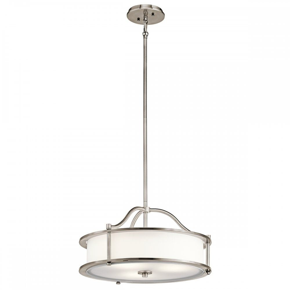 Kichler KL/EMORY/P/S CLP Emory 3 Light Pendant/semi Flush Classic Pewter