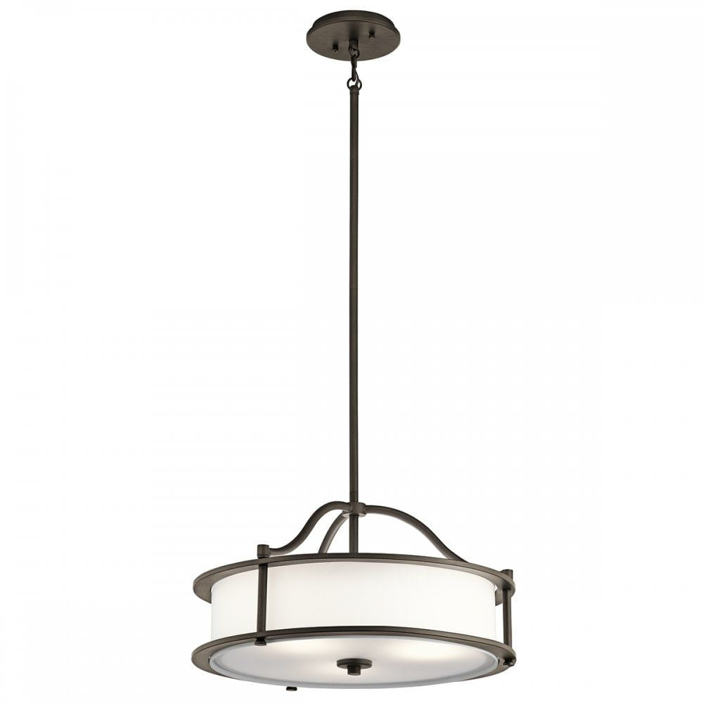 Kichler KL/EMORY/P/S OZ Emory 3 Light Pendant/semi Flush Olde Bronze