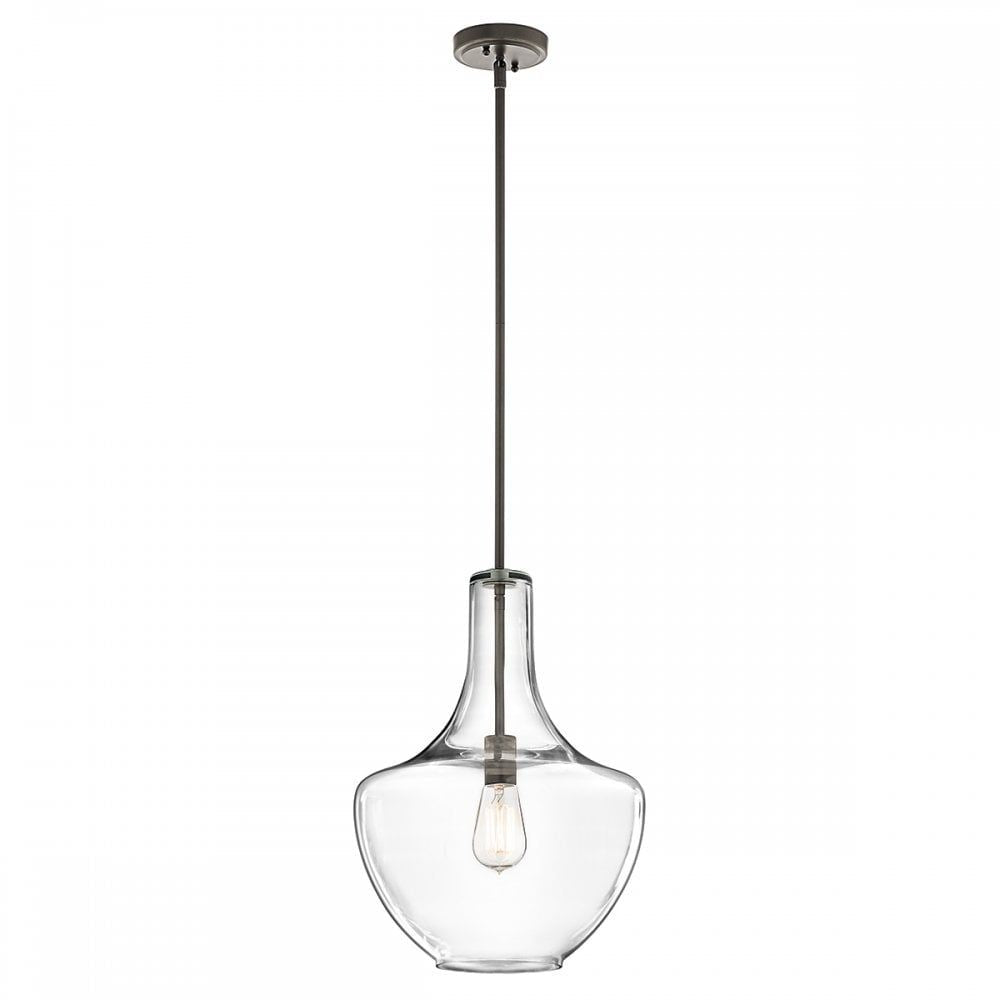 Kichler KL/EVERLY/P/M OZ Everly 1 Light Medium Pendant Olde Bronze