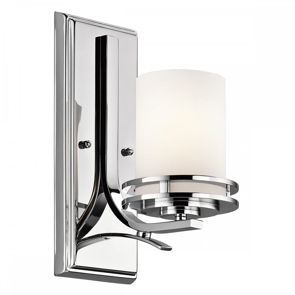 Kichler KL/HENDRIK1 BATH Hendrik 1 Light Bathroom Wall Light Polished Chrome
