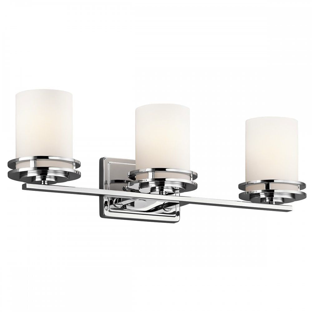 Kichler KL/HENDRIK3 BATH Hendrik 3 Light Bathroom Wall Light Polished Chrome