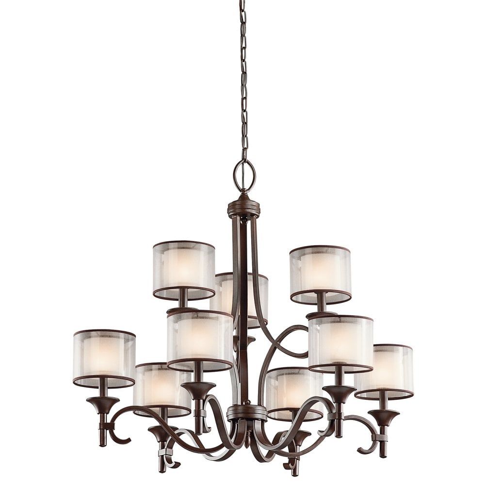 Kichler KL/LACEY9 MB Lacey 9 Light Chandelier Mission Bronze