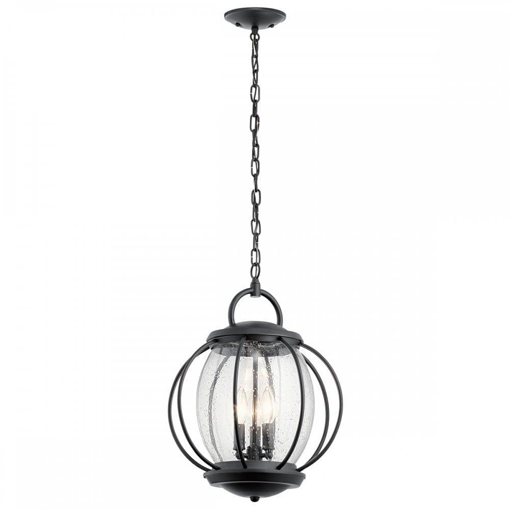 Kichler KL/VANDALIA8/L Vandalia Medium Chain Lantern Textured Black