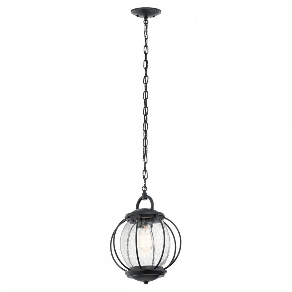 Kichler KL/VANDALIA8/M Vandalia Small Chain Lantern Textured Black