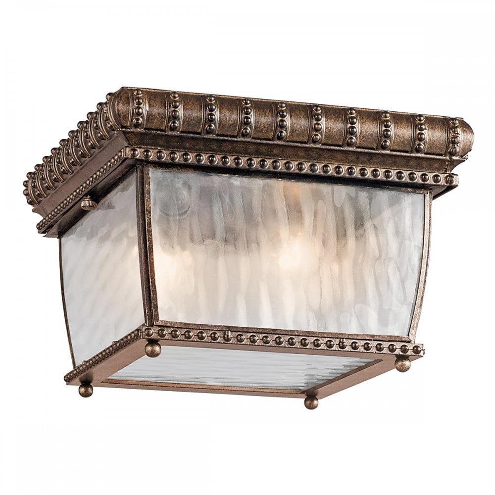 Kichler KL/VENETIAN/F Venetian Rain Flush Mount Brushed Bronze