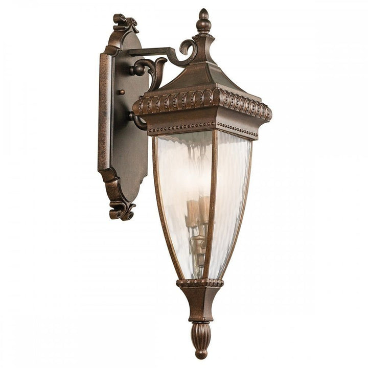 Kichler KL/VENETIAN2/M Venetian Rain Medium Wall Lantern Brushed Bronze