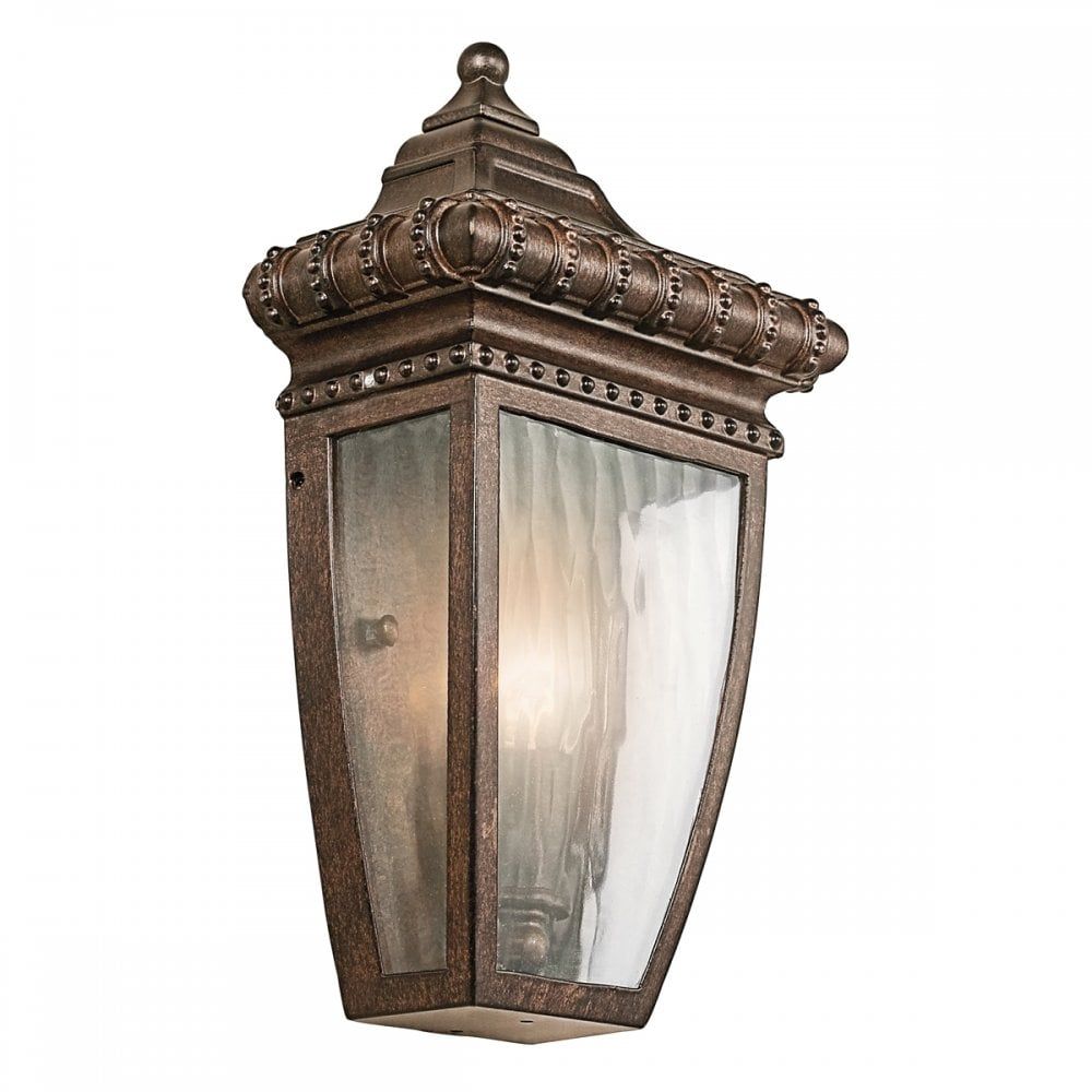 Kichler KL/VENETIAN7/S Venetian Rain Half Wall Lantern Brushed Bronze