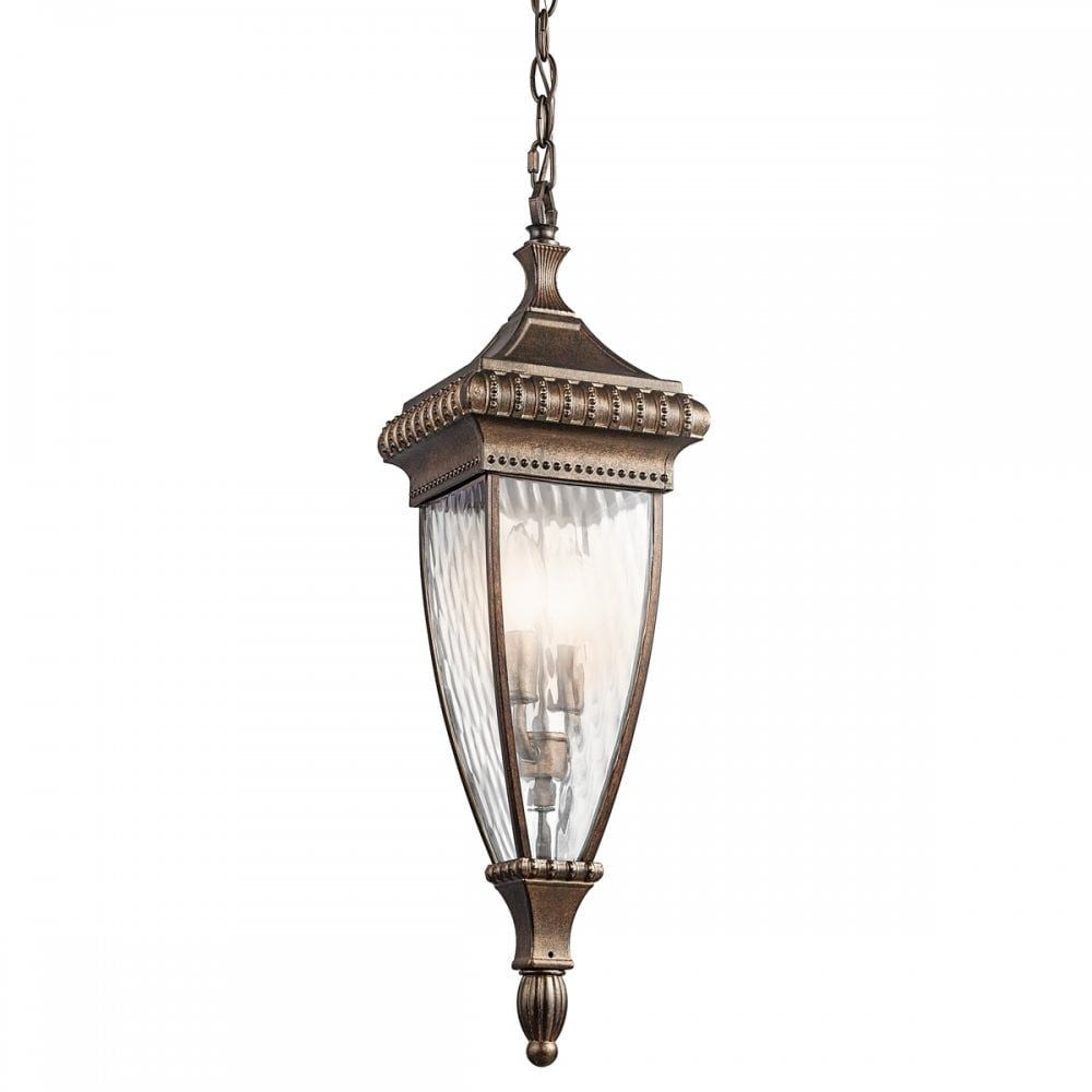 Kichler KL/VENETIAN8/M Venetian Rain Chain Lantern Brushed Bronze