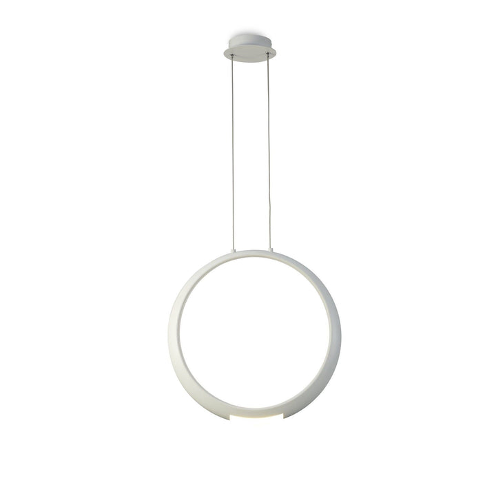 Mantra M6170 Ring Pendant 50cm Round Matt White