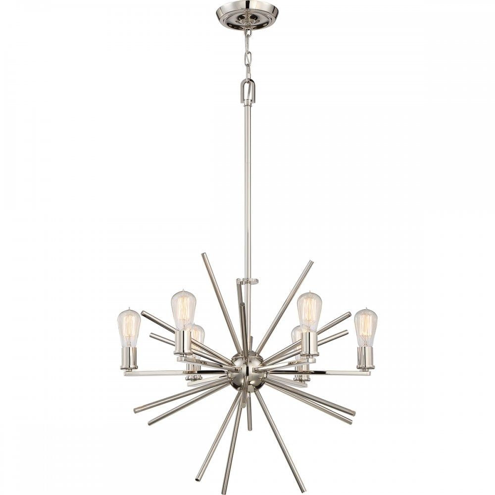 Quoizel QZ/CARNEGIE6 IS Uptown Carnegie 6 Light Chandelier