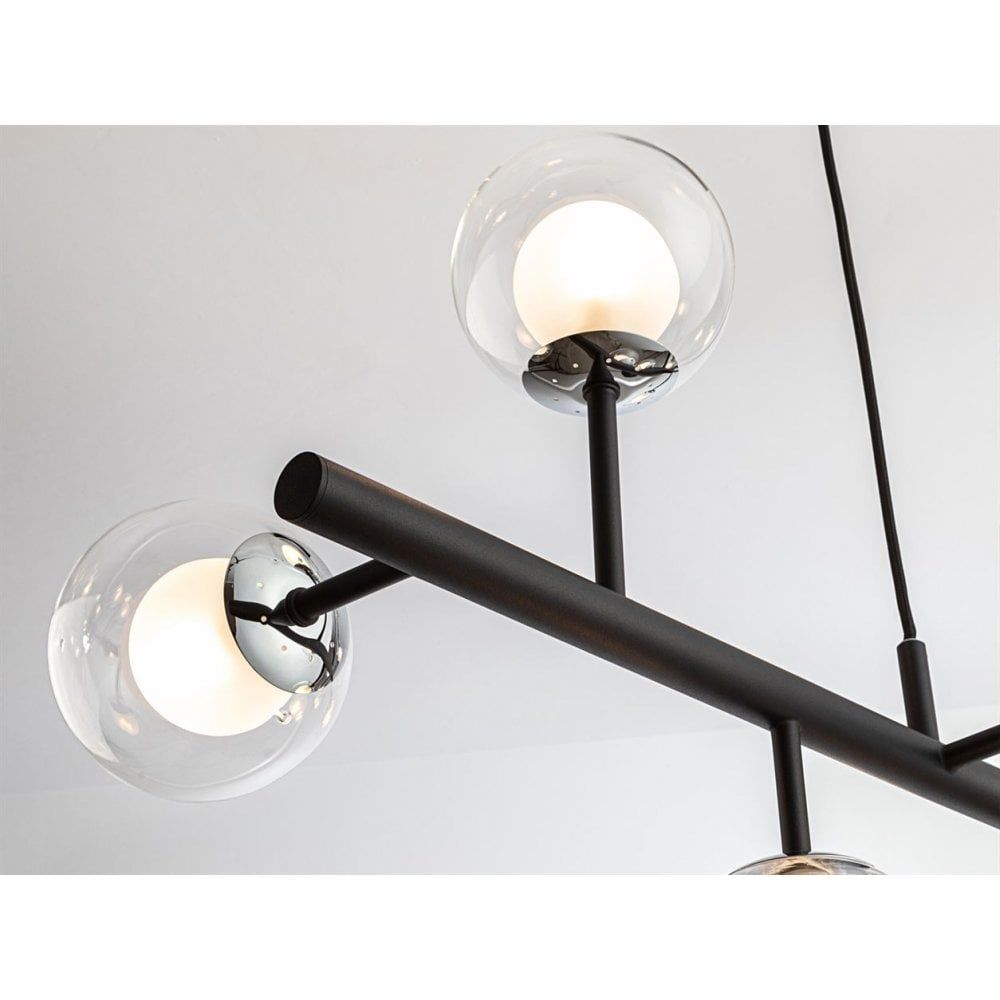 Schuller 345509 Altais 9 Light Pendant Light Black