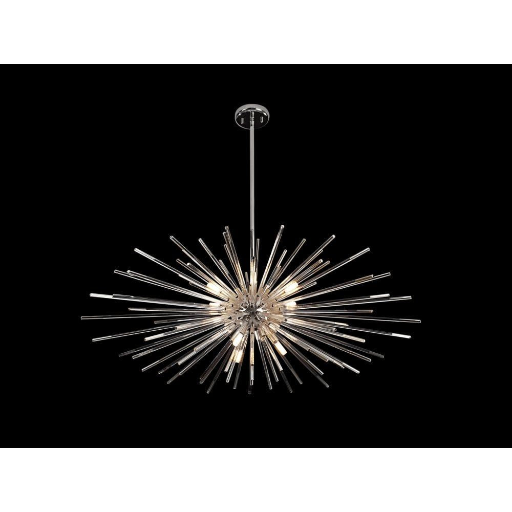 Schuller 381628 Evasion 9 Light Pendant Light Chrome
