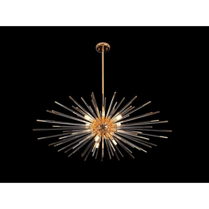 Schuller 381635 Evasion 9 Light Pendant Light Gold
