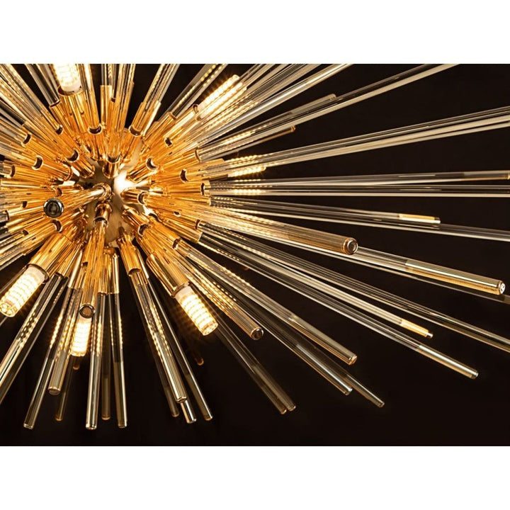 Schuller 381635 Evasion 9 Light Pendant Light Gold
