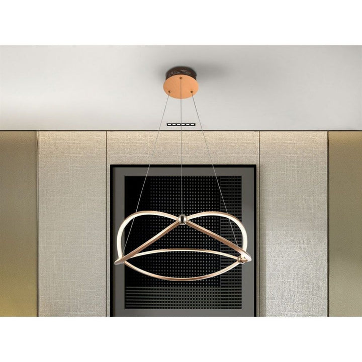 Schuller 757232 Ocellis LED Pendant Light Rose Gold