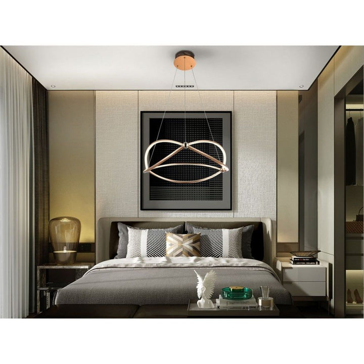 Schuller 757232 Ocellis LED Pendant Light Rose Gold