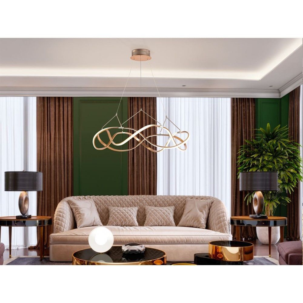 Schuller 763967 Molly LED Pendant Light Rose Gold