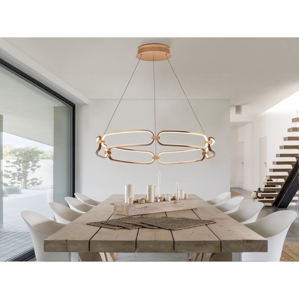 Schuller 786966 Colette LED Pendant Rose Gold Opal