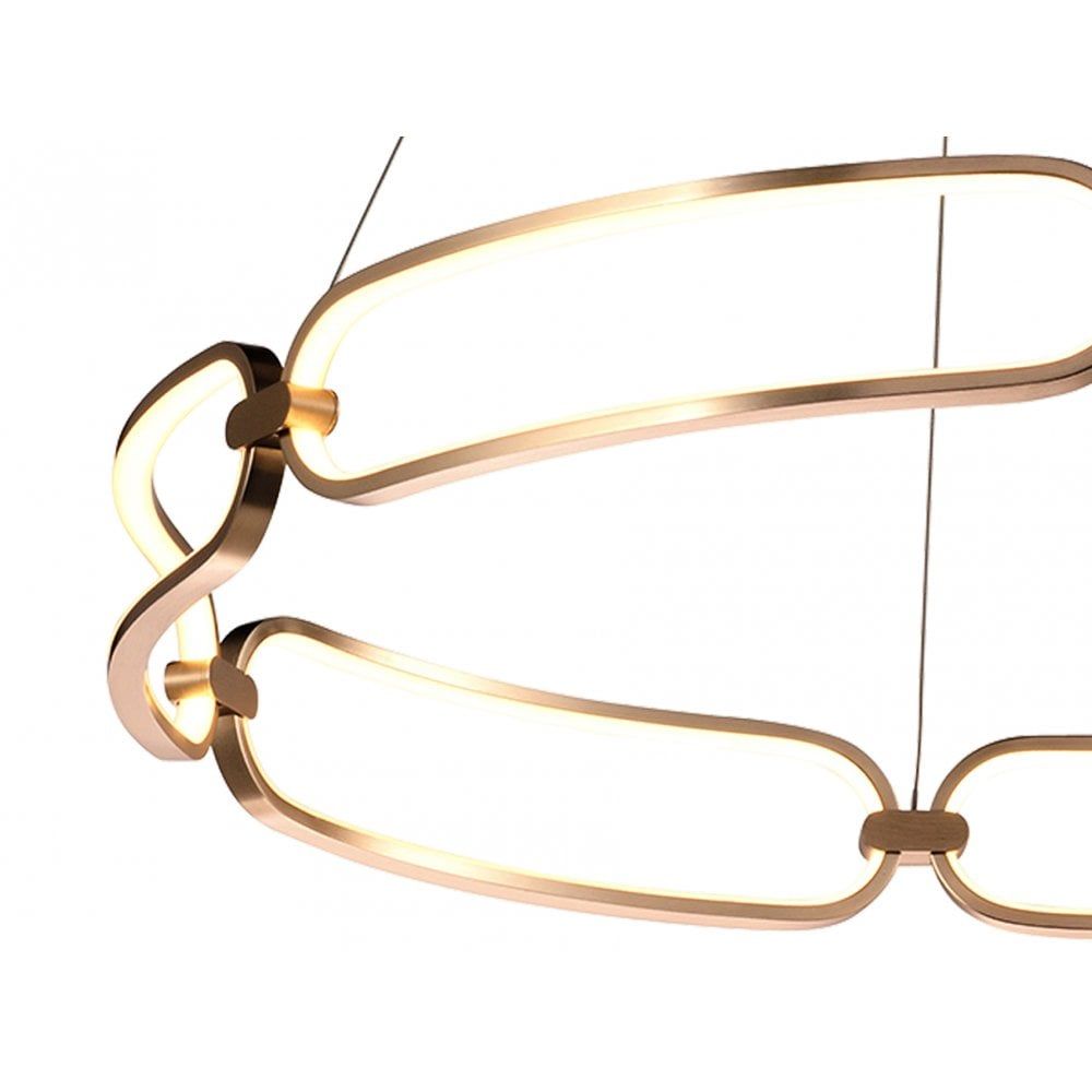 Schuller 786966 Colette LED Pendant Rose Gold Opal