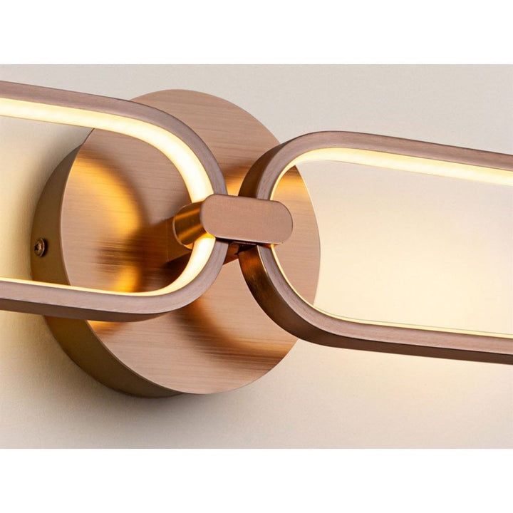 Schuller 787017 Colette LED 2 Light Wall Light Rose Gold