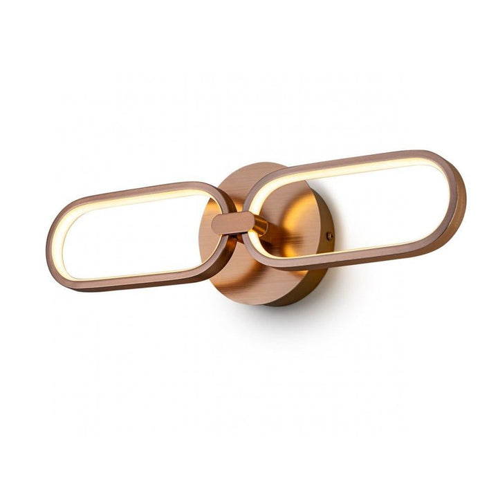Schuller 787017 Colette LED 2 Light Wall Light Rose Gold