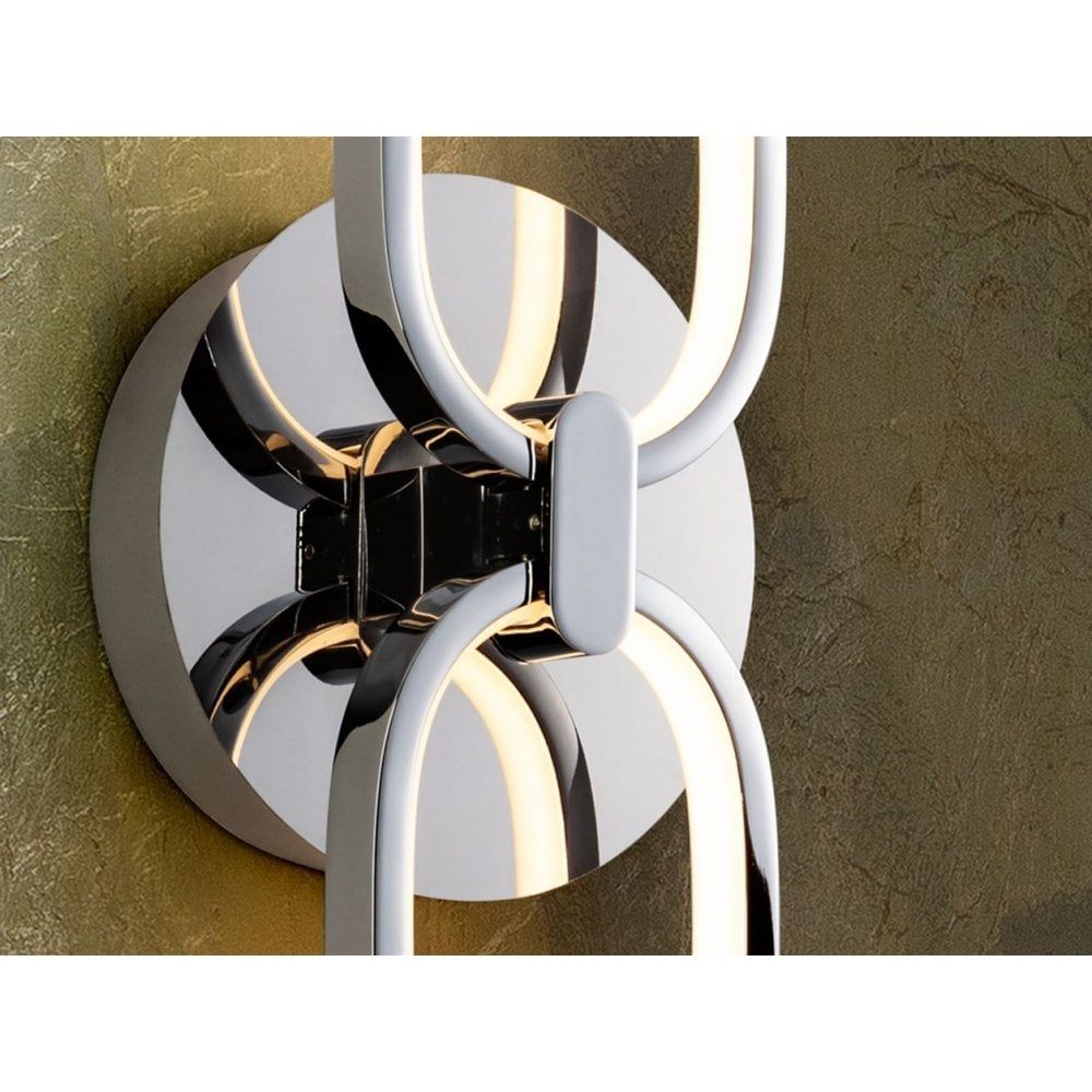Schuller 787024 Colette LED 2 Light Wall Light Chrome