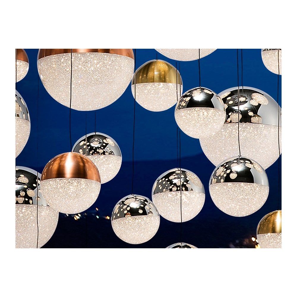 Schuller 794691 Sphere 55 LED Pendant Light Chrome