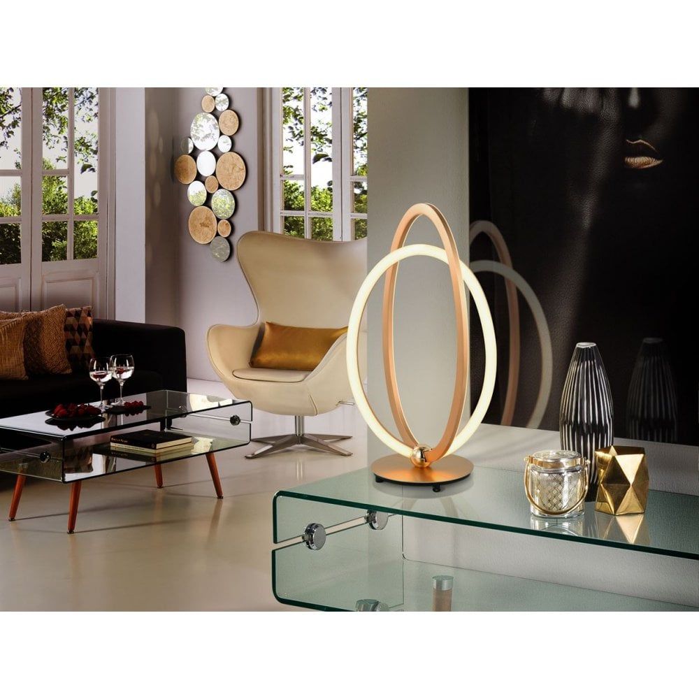 Schuller 814140 Ocellis LED Table Lamp Rose Gold