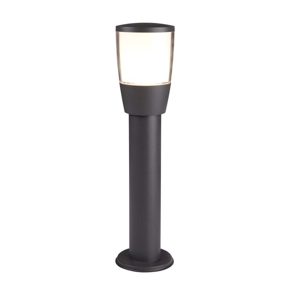 Searchlight 0598-450GY Tucson Outdoor 1 Light Post (45cm Height) Dark Grey Clear/white Shade