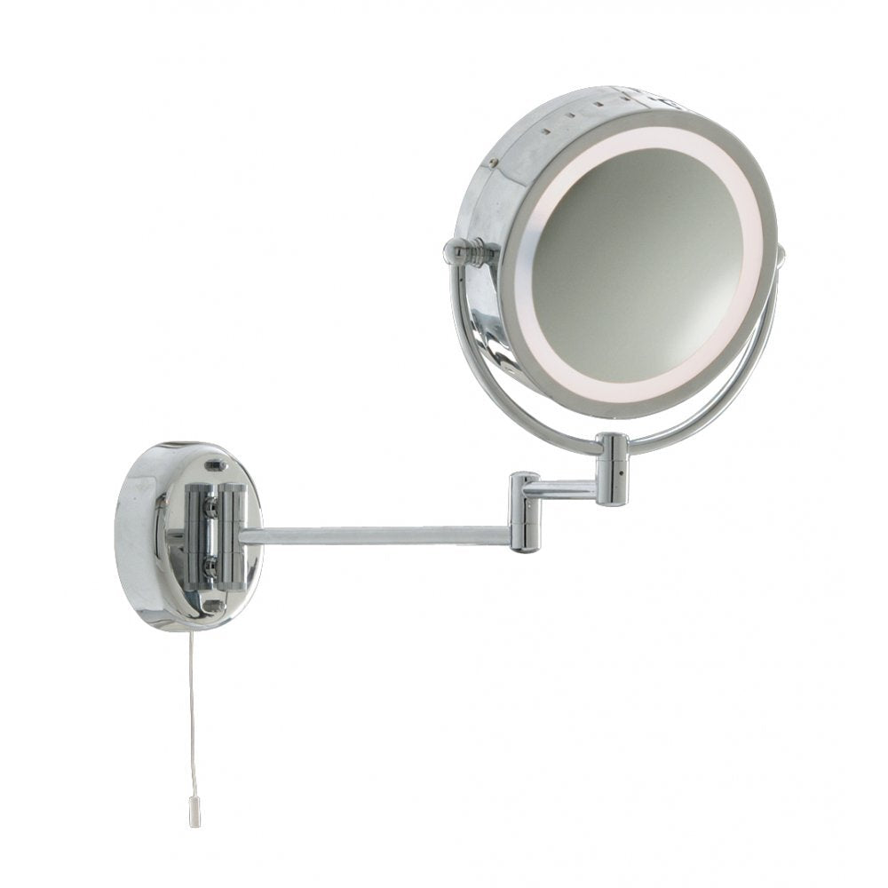 Searchlight 11824 Bathroom Illuminated Mirror - Chrome Extendable Swing Arm Lt 190mm