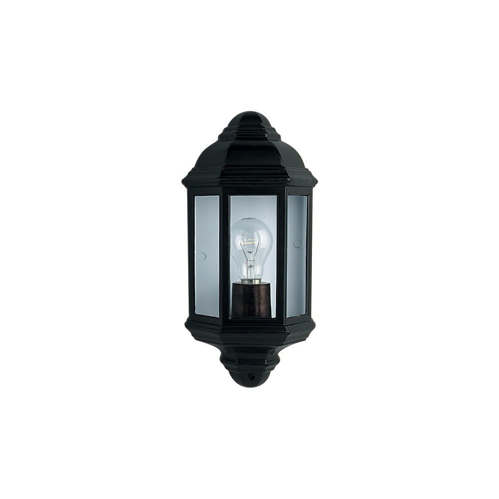 Searchlight 280BK Outdoor & Porch Wall Light Black Flush
