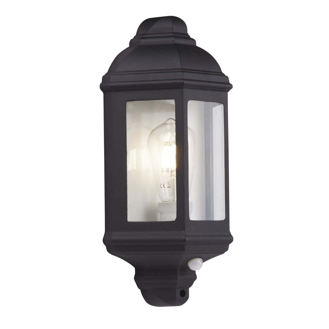 Searchlight 280BK-PIR Outdoor & Porch Wall Light Black Flush