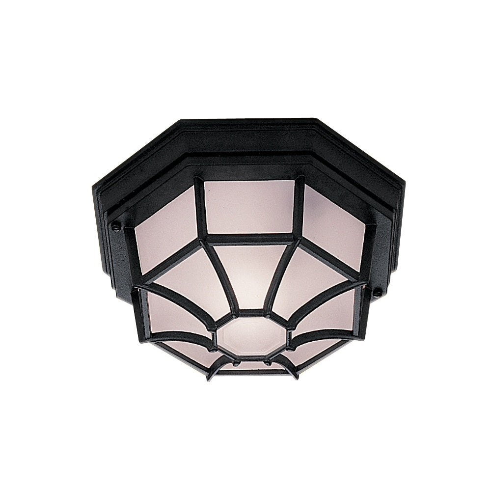 Searchlight 2942BK Outdoor & Porch - Black Flush Light