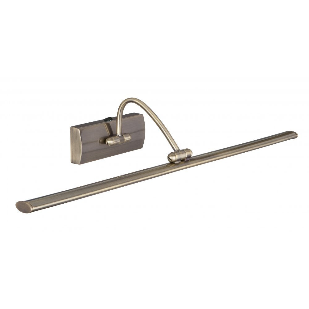 Searchlight 2984-51AB Led Picture Light - 51xled Antique Brass Adjustable Head