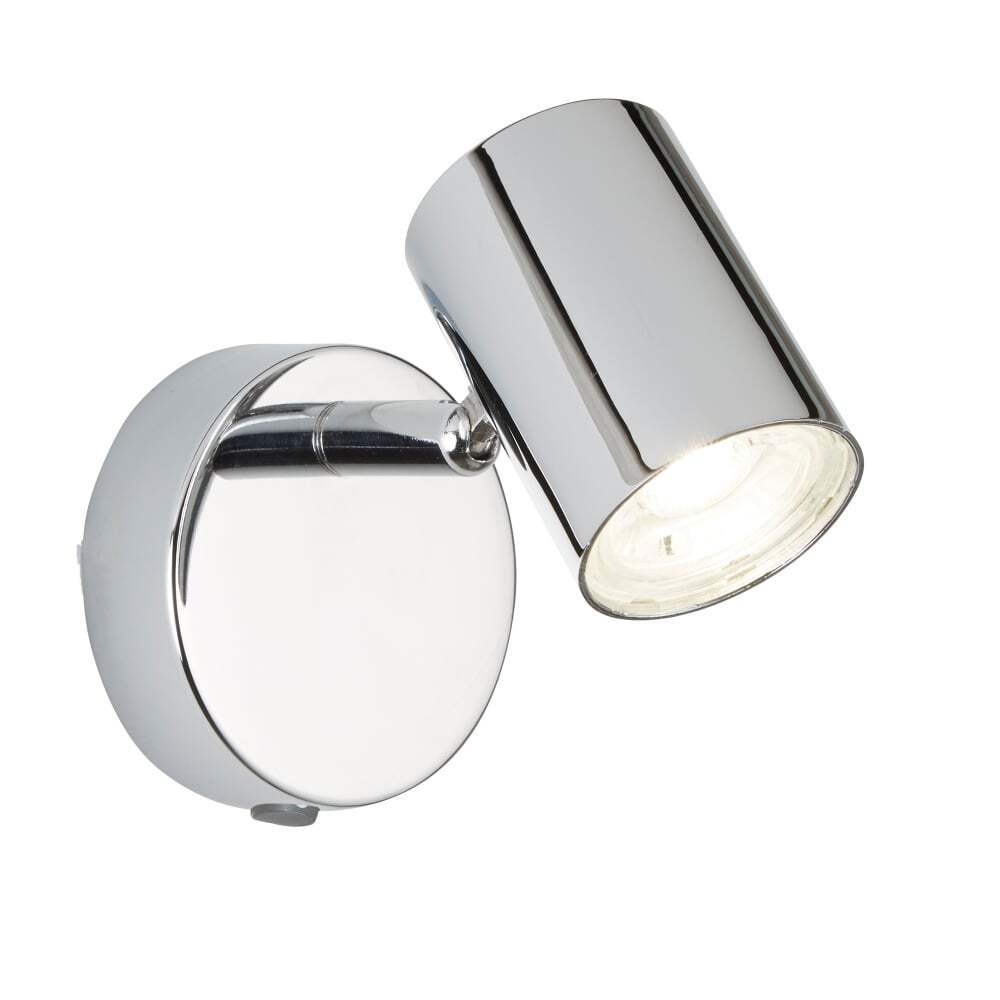 Searchlight 3171CC Rollo 1 Light Cylinder Head Spot Wall Bracket Chrome