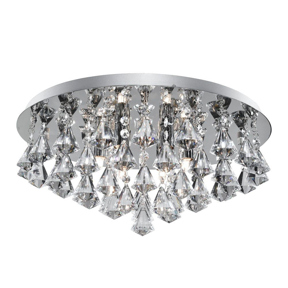 Searchlight 3306-6CC Hanna 6 Light Chrome Crystal Fitting