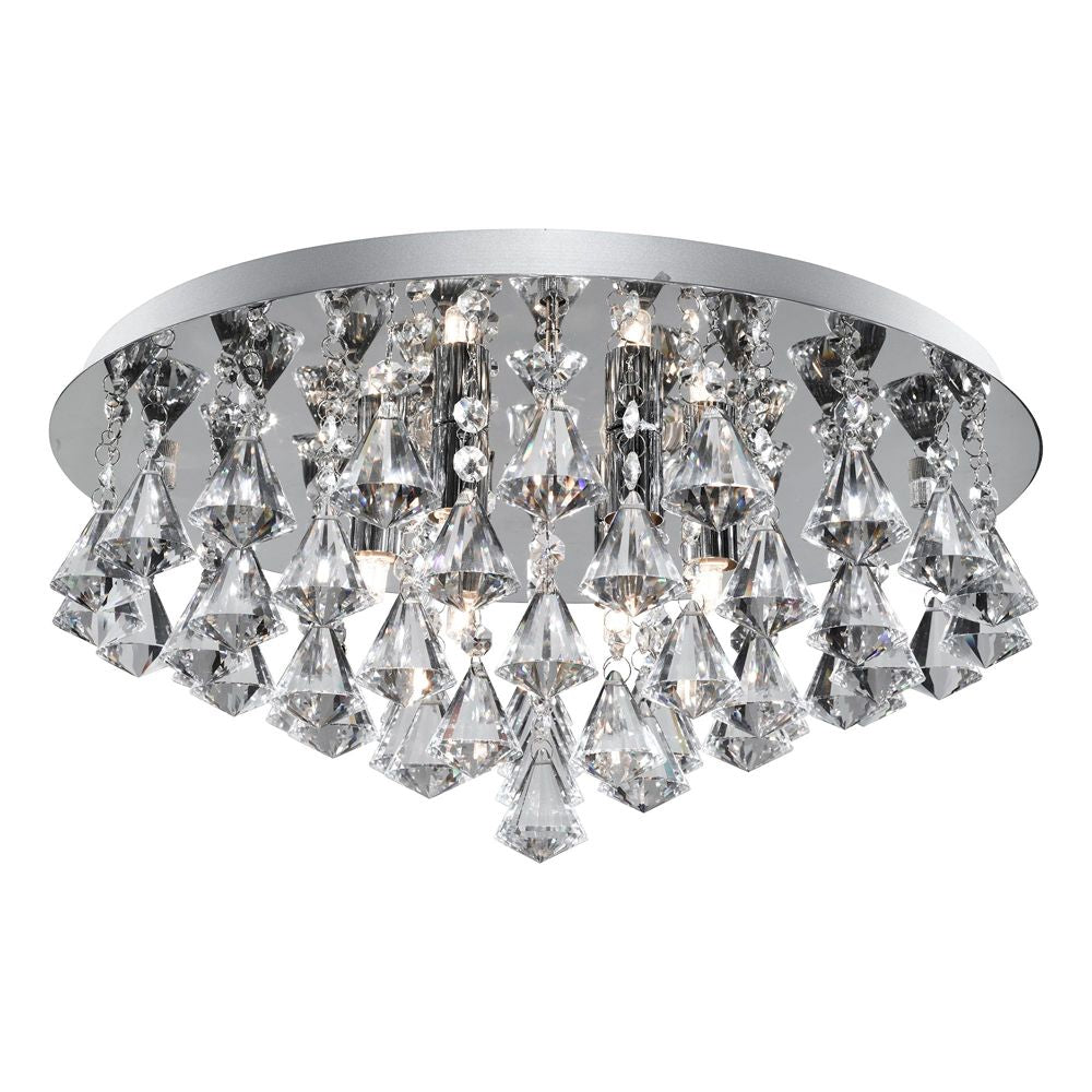 Searchlight 3308-8CC Hanna 8 Light Chrome Crystal Fitting