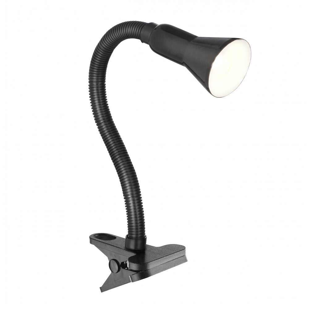Searchlight 4122BK Desk Partners - Black Flex Clip Task Lamp