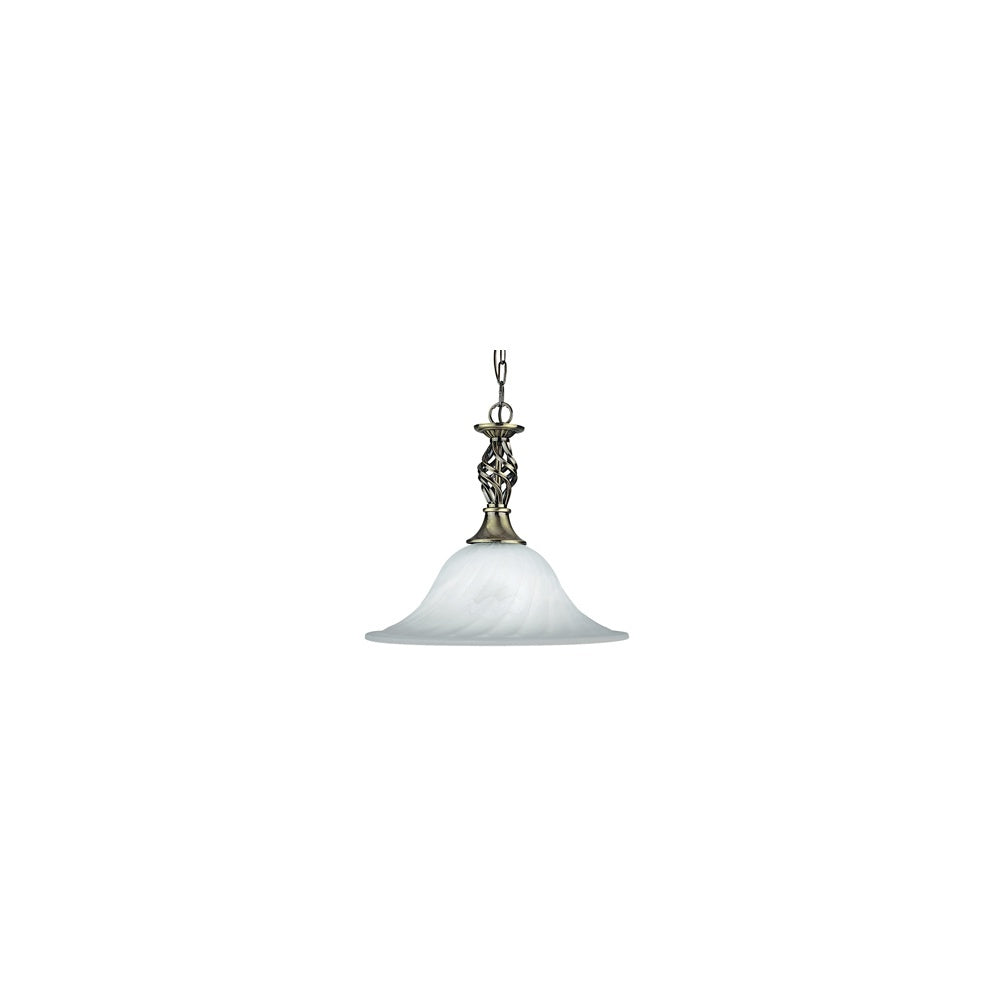 Searchlight 4581-14AB Cameroon Marble Gls Pendant Cw Ab Susp
