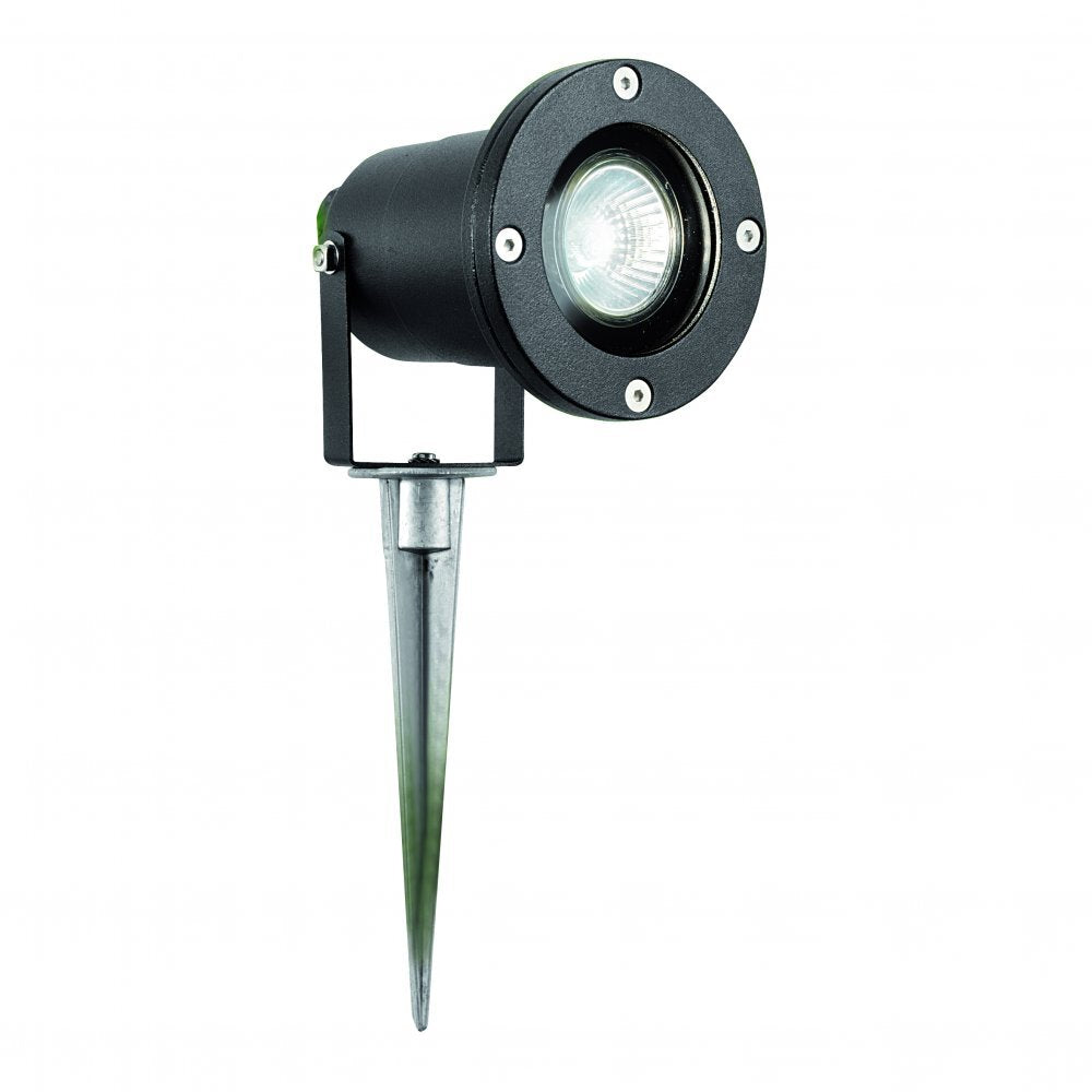 Searchlight 5001BK-LED Outdoor & Porch (gu10 Led) - Black Directional Spike Light