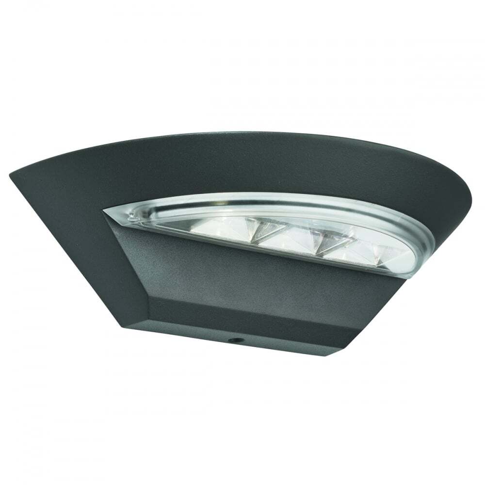 Searchlight 5122GY Mississippi Outdoor Led Semi-cricle Wall Bracket - Dark Grey