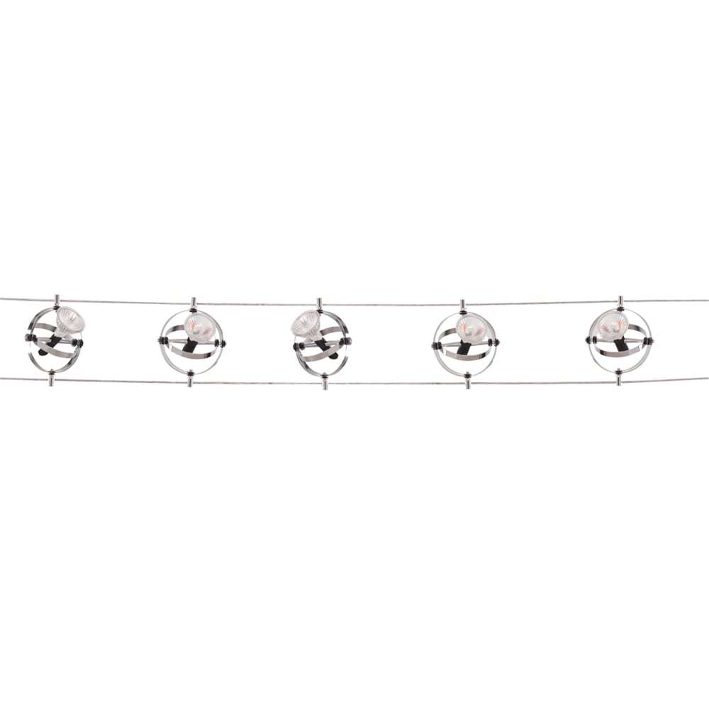 Searchlight 5601-05-LED 5 Light Led Cable Kit Adjustable Gyroscope Heads Chrome