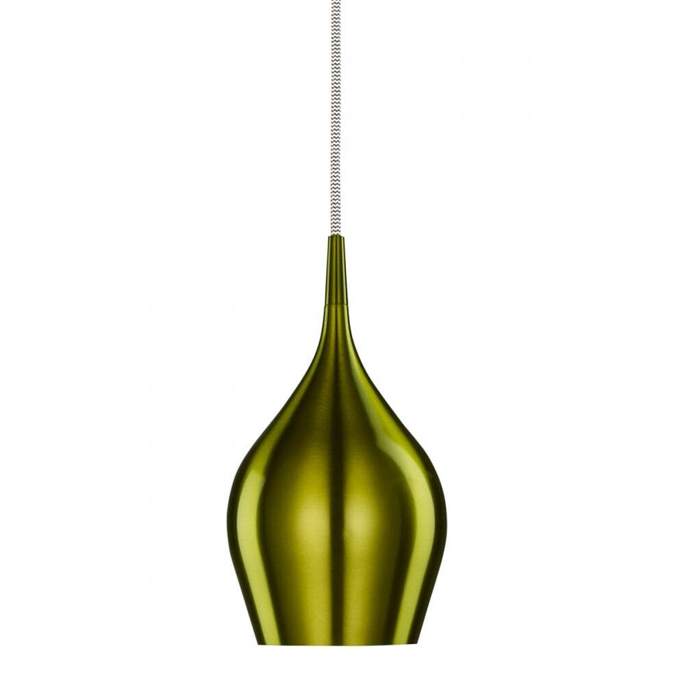 Searchlight 6461-12GR Vibrant 1 Light Green Pendant - Dia 12cm