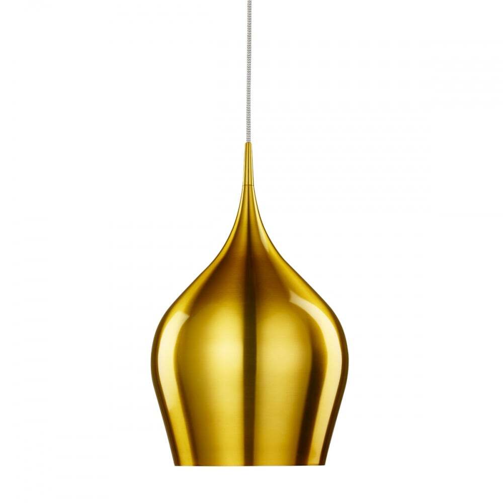 Searchlight 6461-26GO Vibrant 1 Light Gold Pendant - Dia 26cm