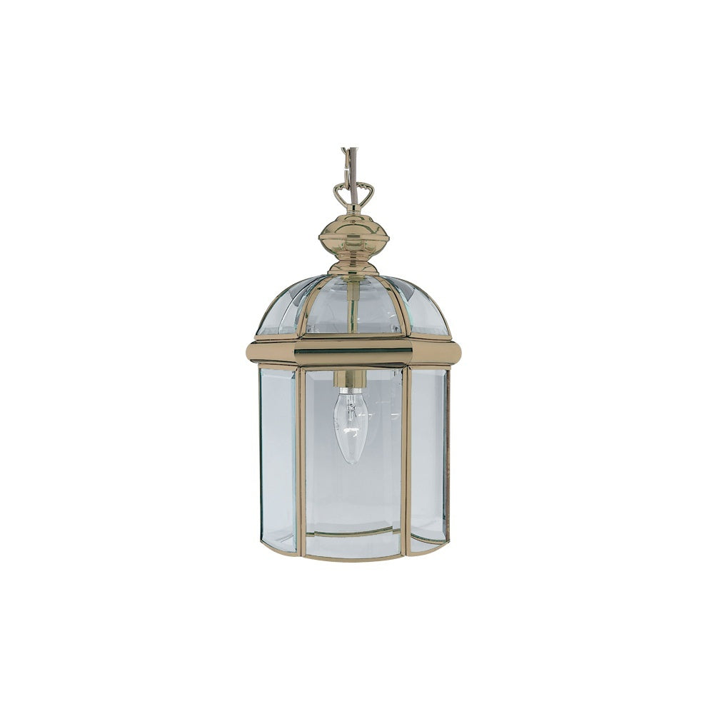 Searchlight 7131AB Lantern Antique Brass Glass Domed 1 Light