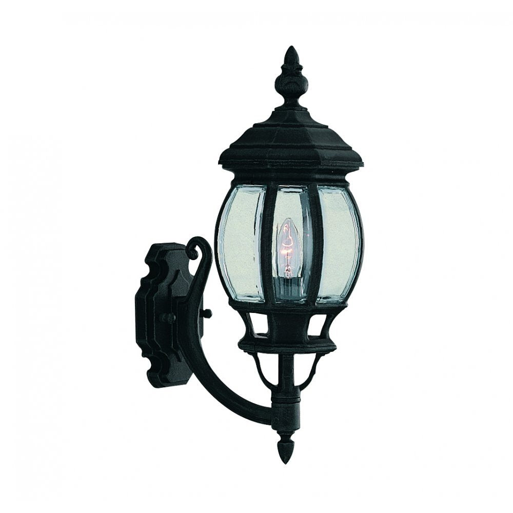 Searchlight 7144-1 Bel Aire Black Outdoor Wall Light