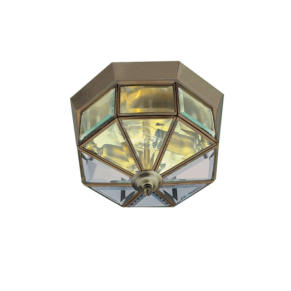 Searchlight 8235AB Flush Antique Brass Fitting 23cm