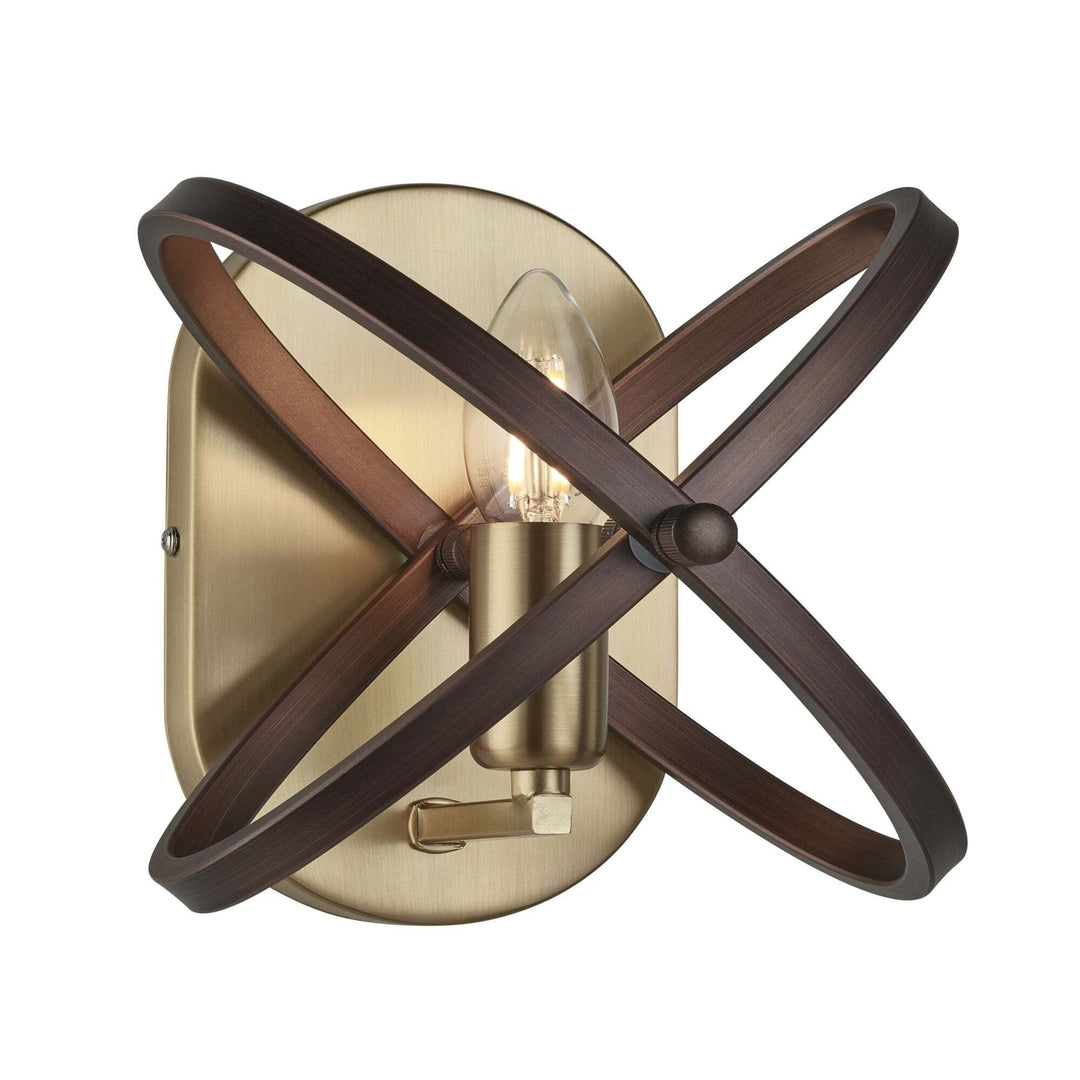 Searchlight 8241BZ Hoopla 1 Light Wall Light Bronze