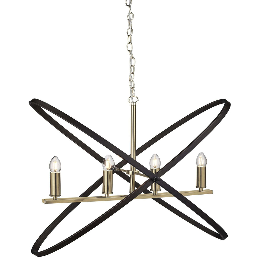 Searchlight 8244-4BZ Hoopla 4 Light Pendant Bronze