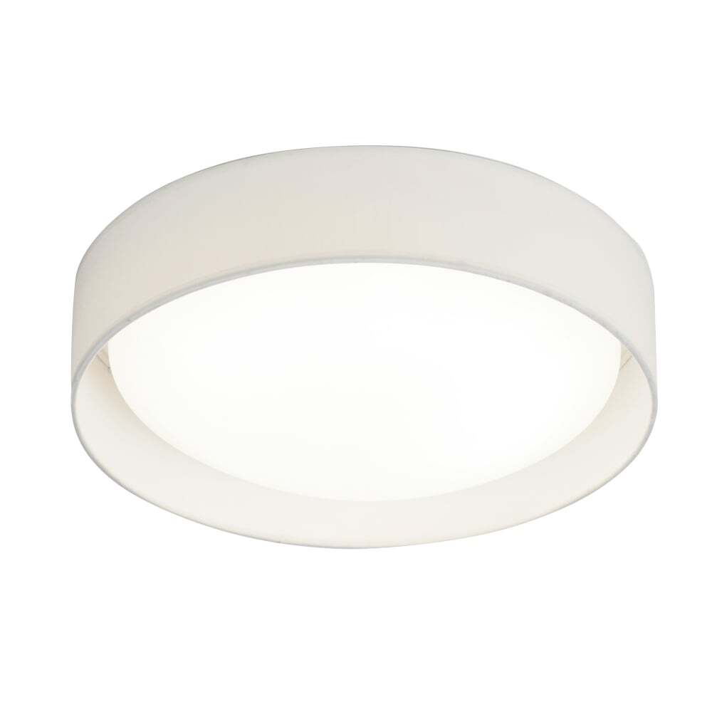 Searchlight 9371-37WH Modern 1 Light Led Flush Ceiling Light Acrylic White Shade